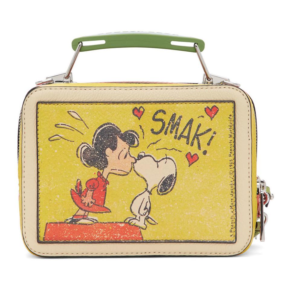 Marc Jacobs Leather Peanuts® X The Mini Box Bag - Lyst