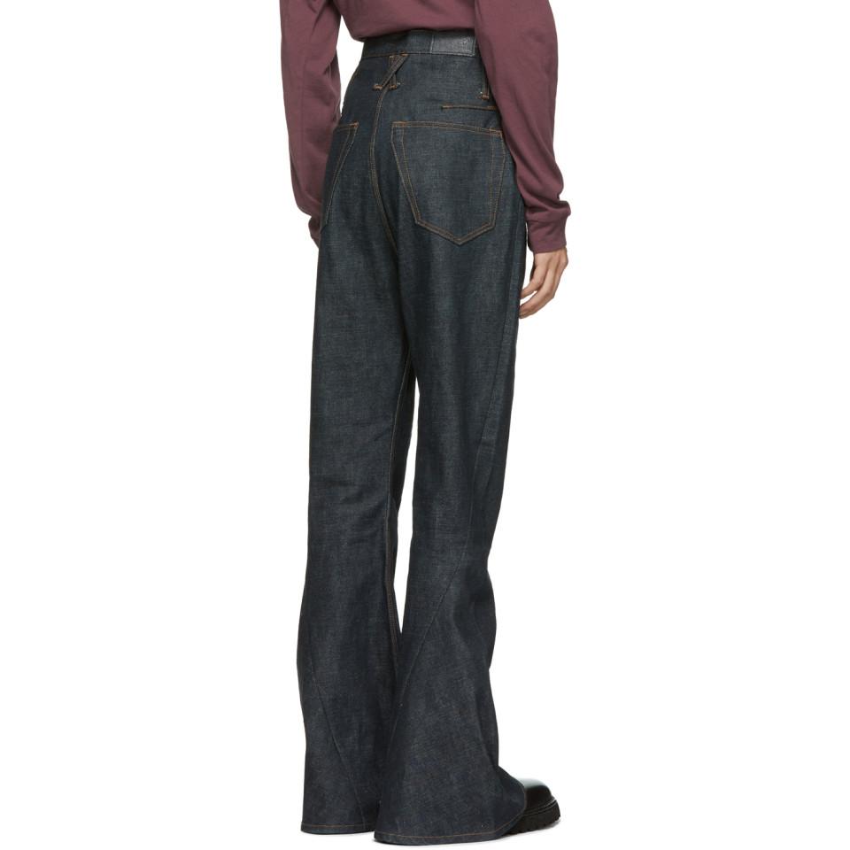 KOZABURO Indigo Selvedge 3d Bootcut Jeans in Blue for Men | Lyst