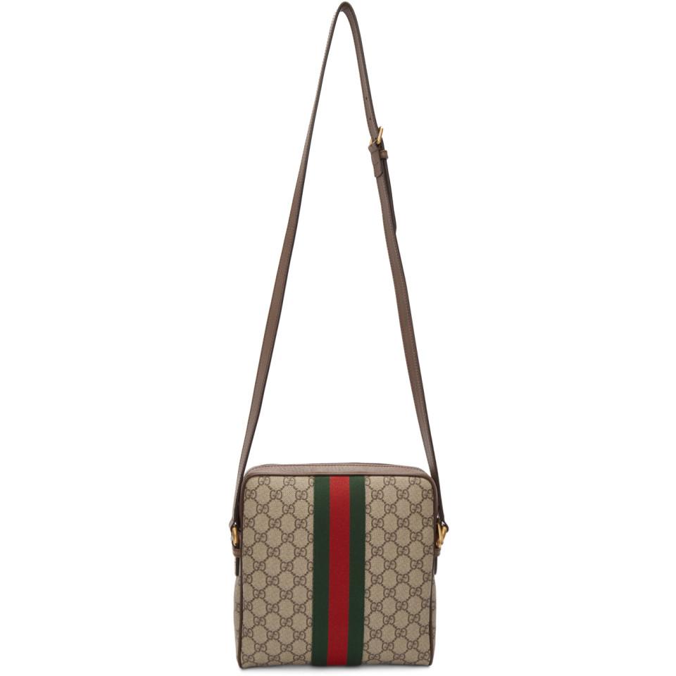 gucci ophidia gg supreme canvas messenger bag