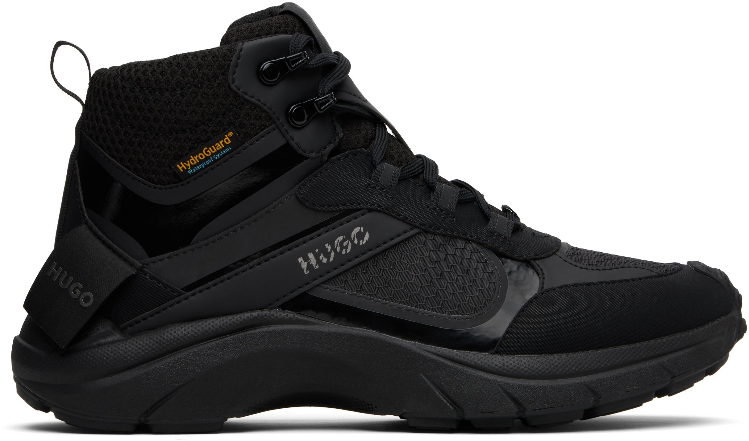 HUGO Waterproof Boot Sneakers in Black for Men Lyst UK