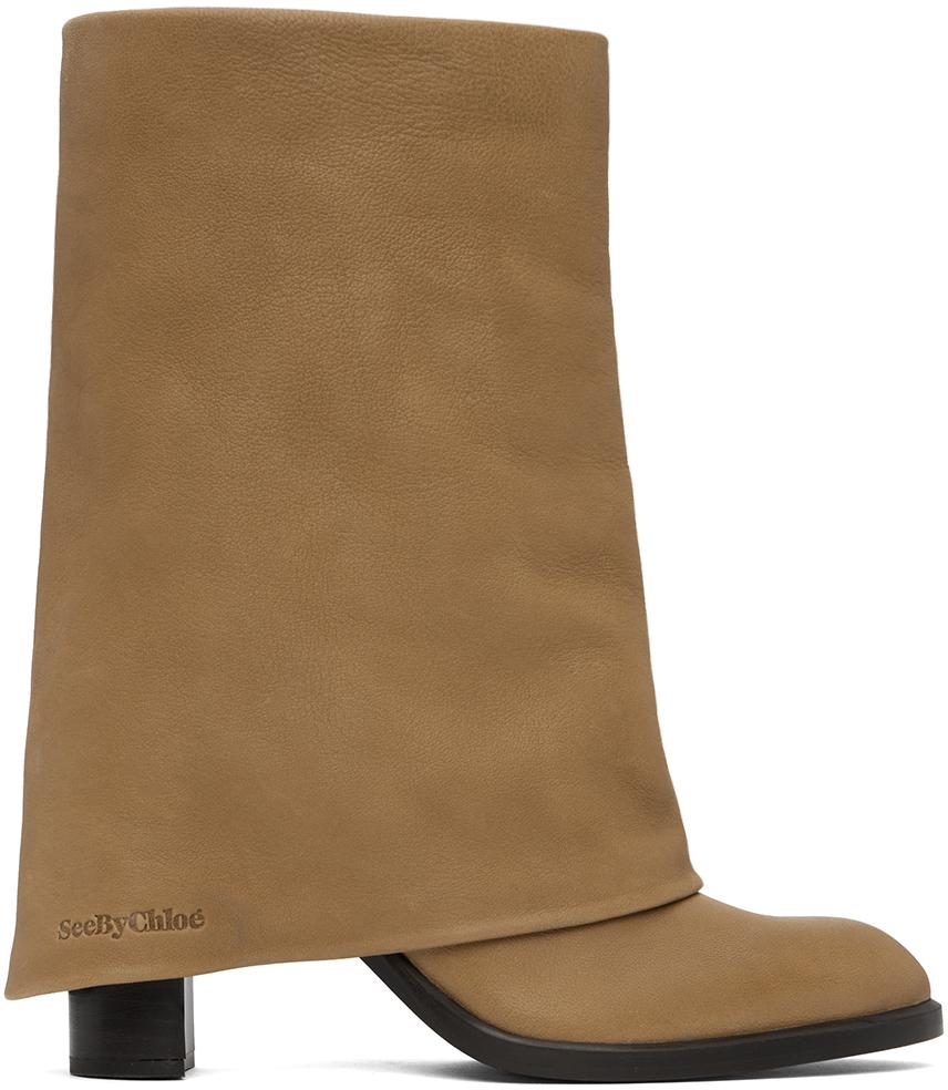 See By Chloe Tan Melia Boots in Brown Lyst UK