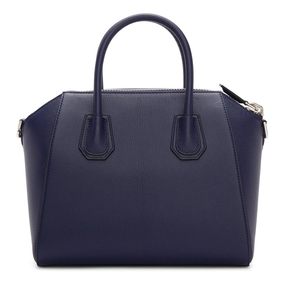 Givenchy Navy Small Antigona Bag in Blue Lyst