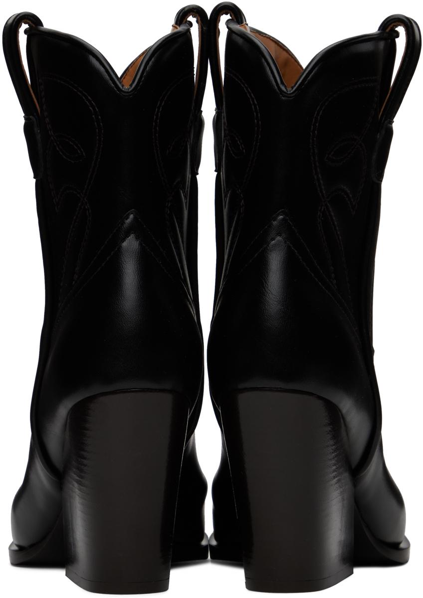 STELLA MCCARTNEY カウボーイ レザー アンクル ブーツ STELLA MCCARTNEY カウボーイ レザー アンクル ブーツ