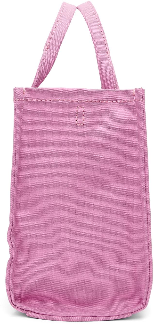 MARC JACOBS Cotton Canvas Small The Traveler Tote Bag Pink 929156