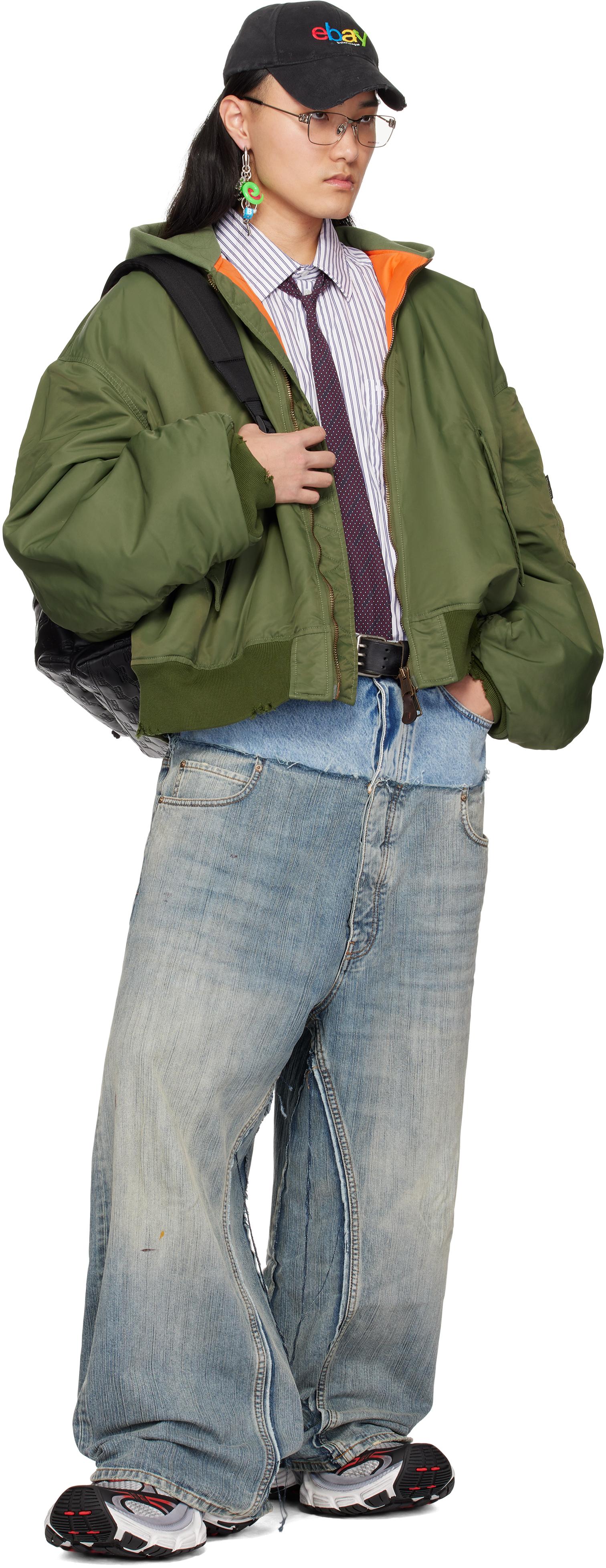 パンツ TOMOBALENCIAGA Cut Up Baggy Pants Men's Cut-up Baggy Pants in Blue | Balenciaga US