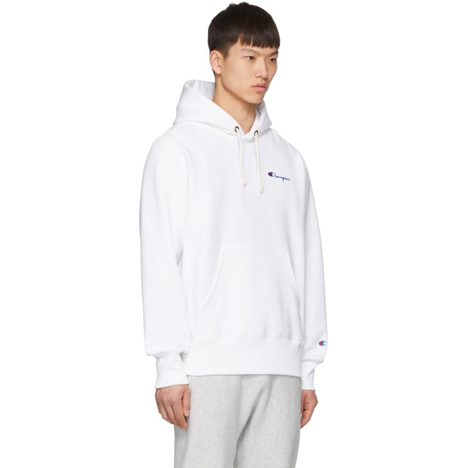 champion hoodie small script logo