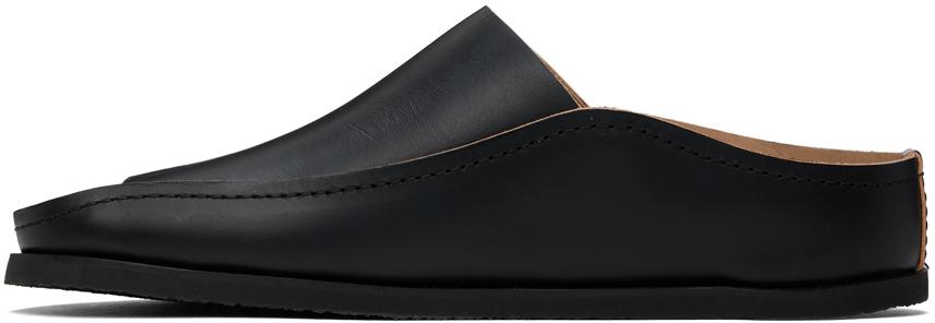 【LEMAIRE】FUSSBETT SANDALS レザー スリッポン サンダル LEMAIRE(ルメール) FUSSBETT SANDALSレザーサンダル ブラック