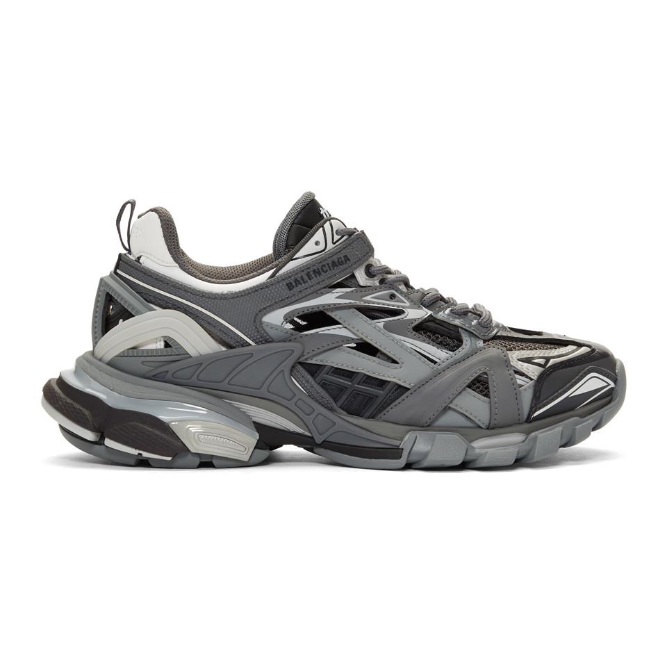 Balenciaga Grey Track.2 Sneakers in Gray for Men - Lyst
