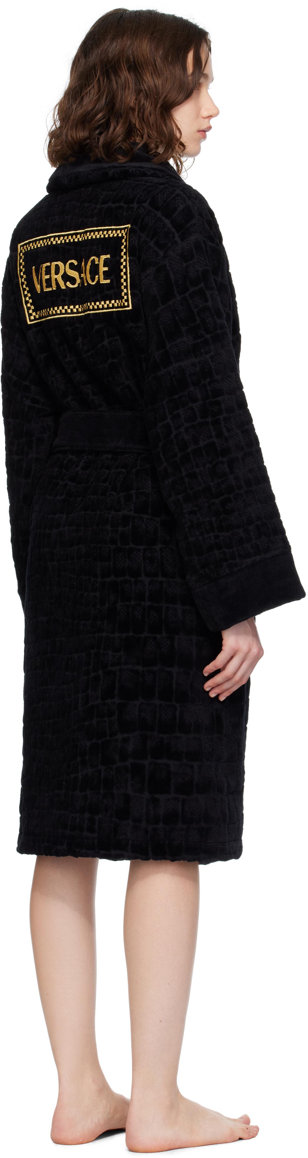 Versace Medusa '95 Bathrobe in Black Lyst