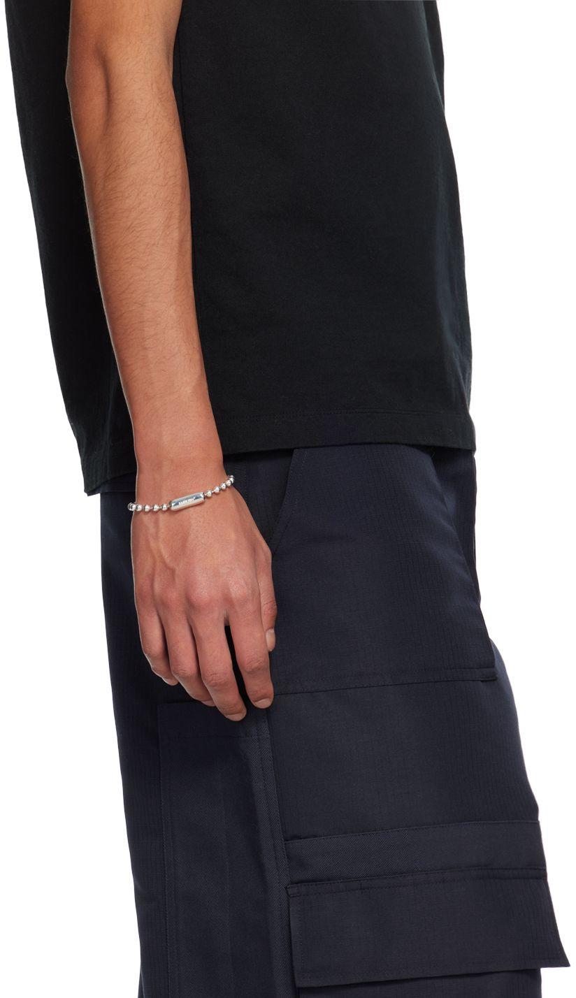 Ambush Silver Ball Chain Bracelet in Black for Men | Lyst