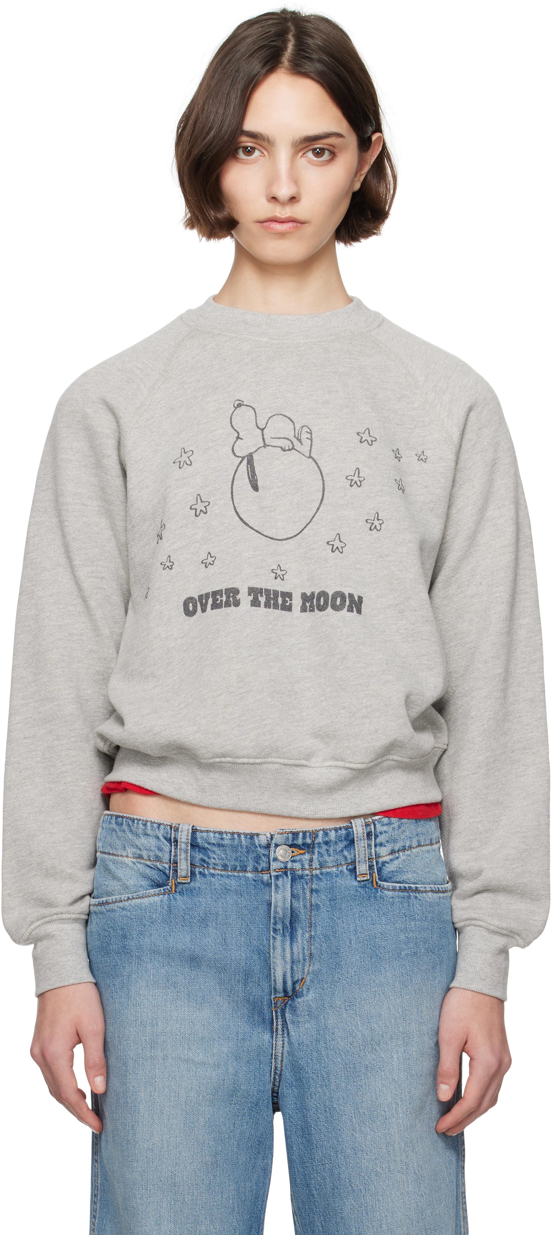 RE/DONE Classic 'Snoopy Moon' Sweatshirt Lyst Canada