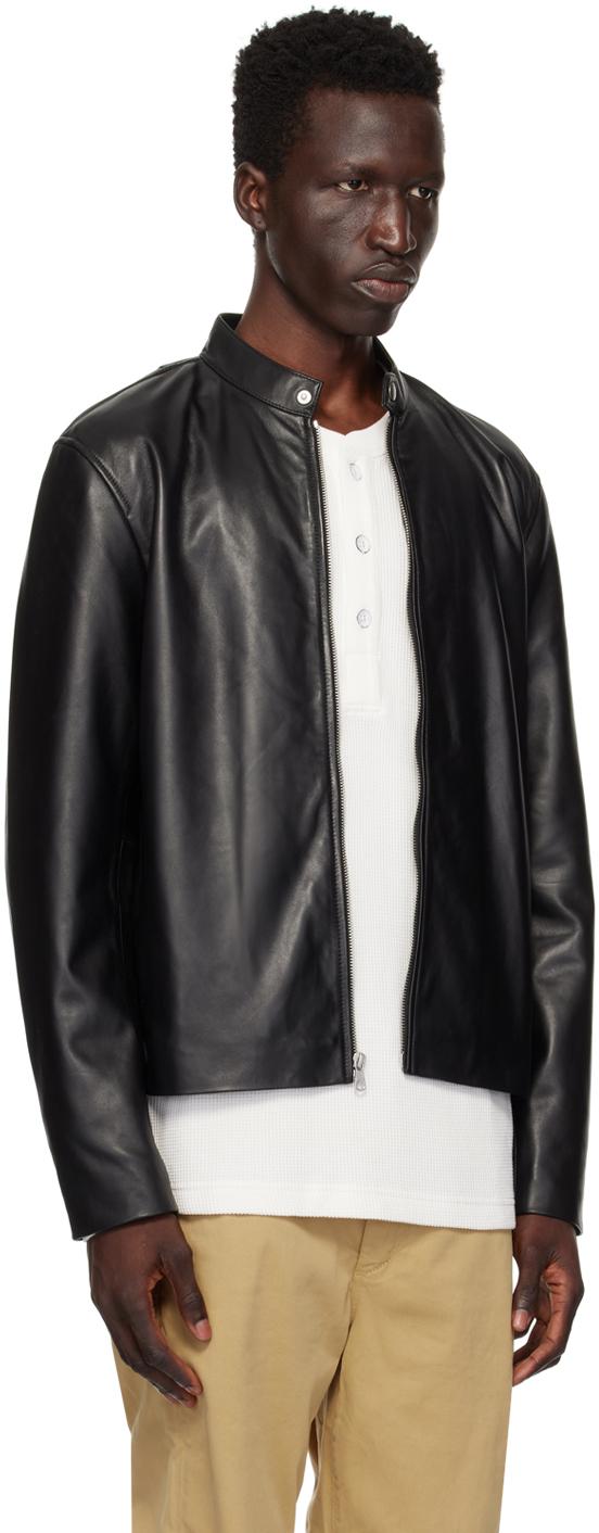 Rag Bone Archive Cafe Racer Leather Jacket in Black for Men Lyst UK