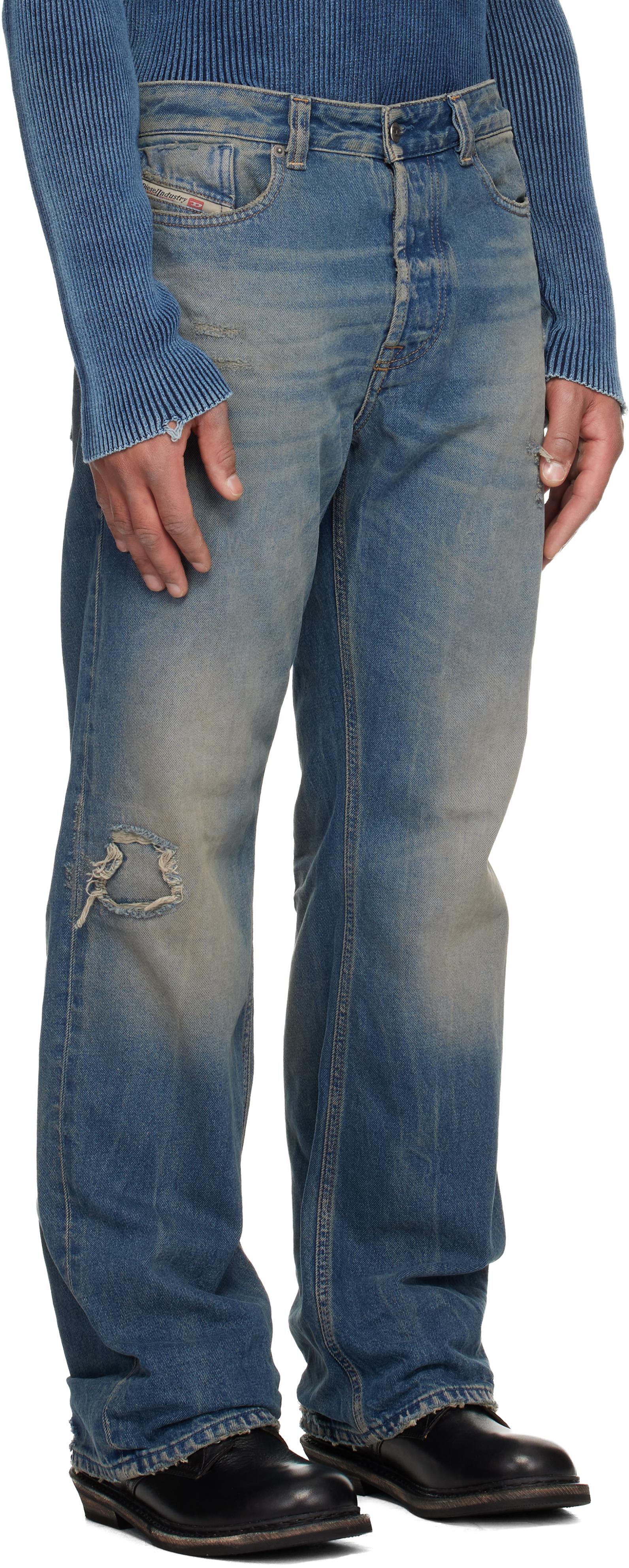 DIESEL Relaxed 1980 D-Eeeper 09M28 Jeans in Blue for Men | Lyst