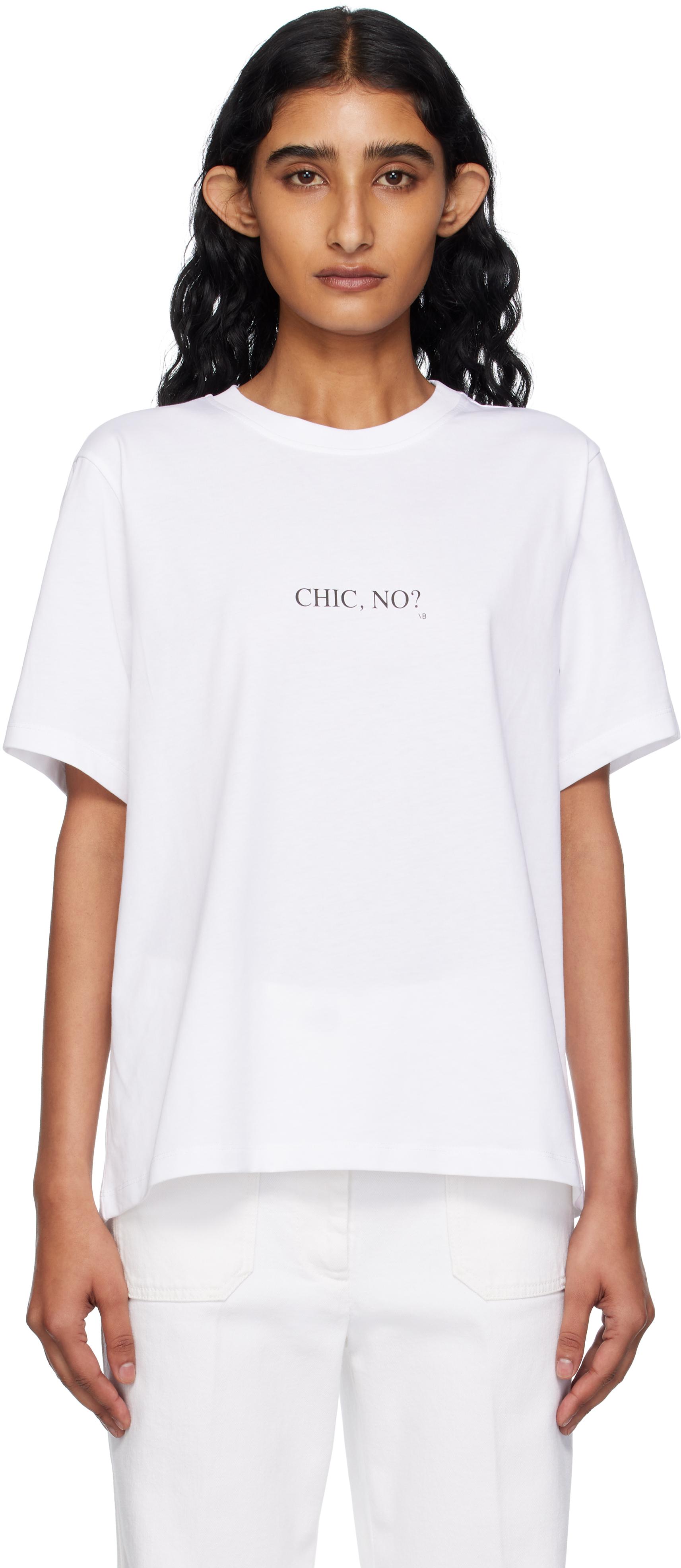 【VICTORIA BECKHAM】コットンジャージーTシャツ Designer Women's T-Shirts and Sweatshirts | Victoria Beckham