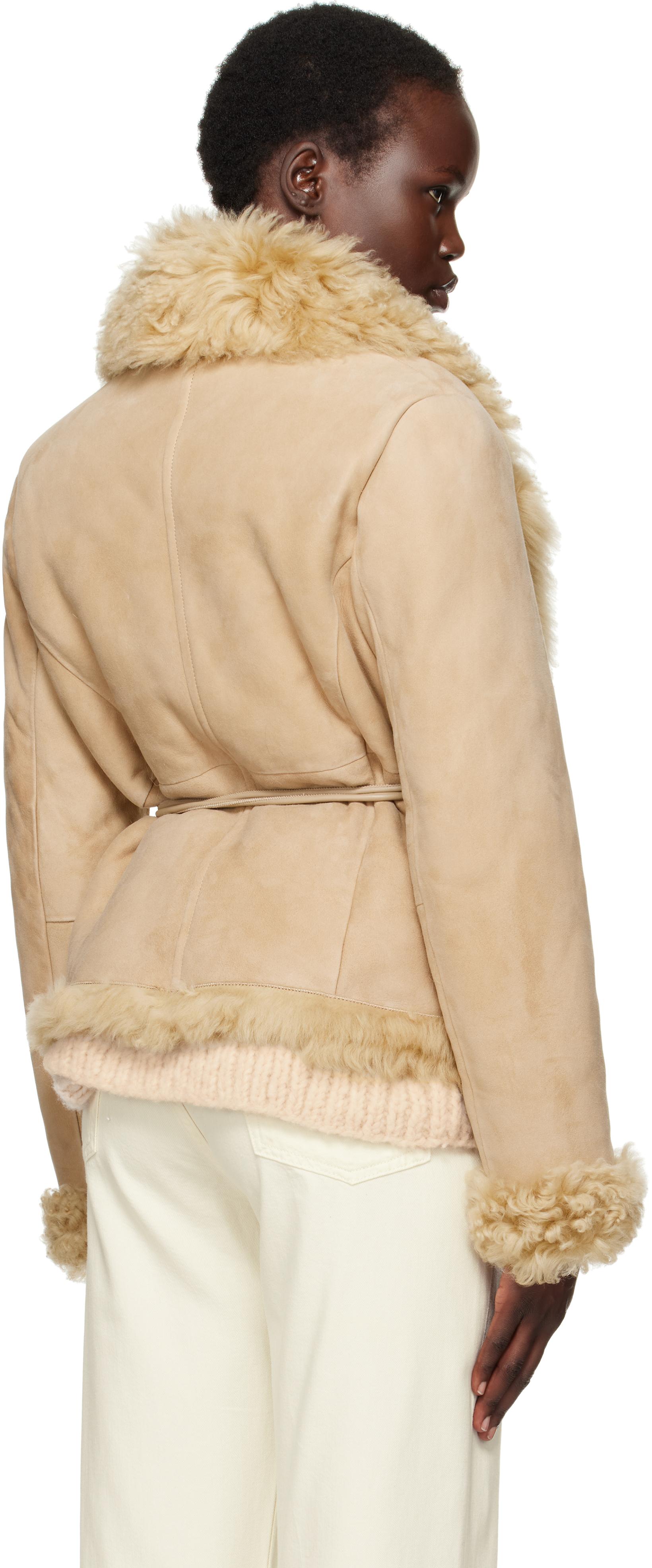 【関税込み】Saks Potts トープ Felix シアリングジャケット saks-potts-Light-Beige-Moss-