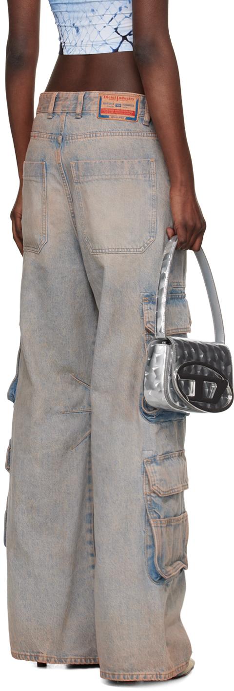【正規品】希少 DIESEL P-ARNE-FEM-P1 カーゴパンツ 総柄 Women's Oversized cargo pants | Multicolor | Diesel
