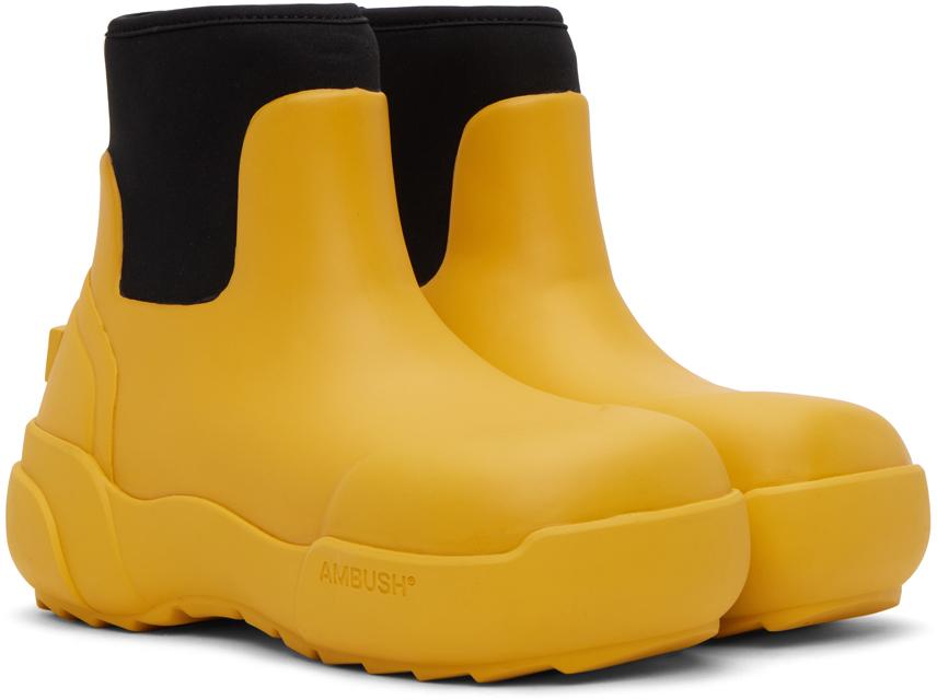 Ambush Rubber Chelsea Boots in Yellow for Men | Lyst UK