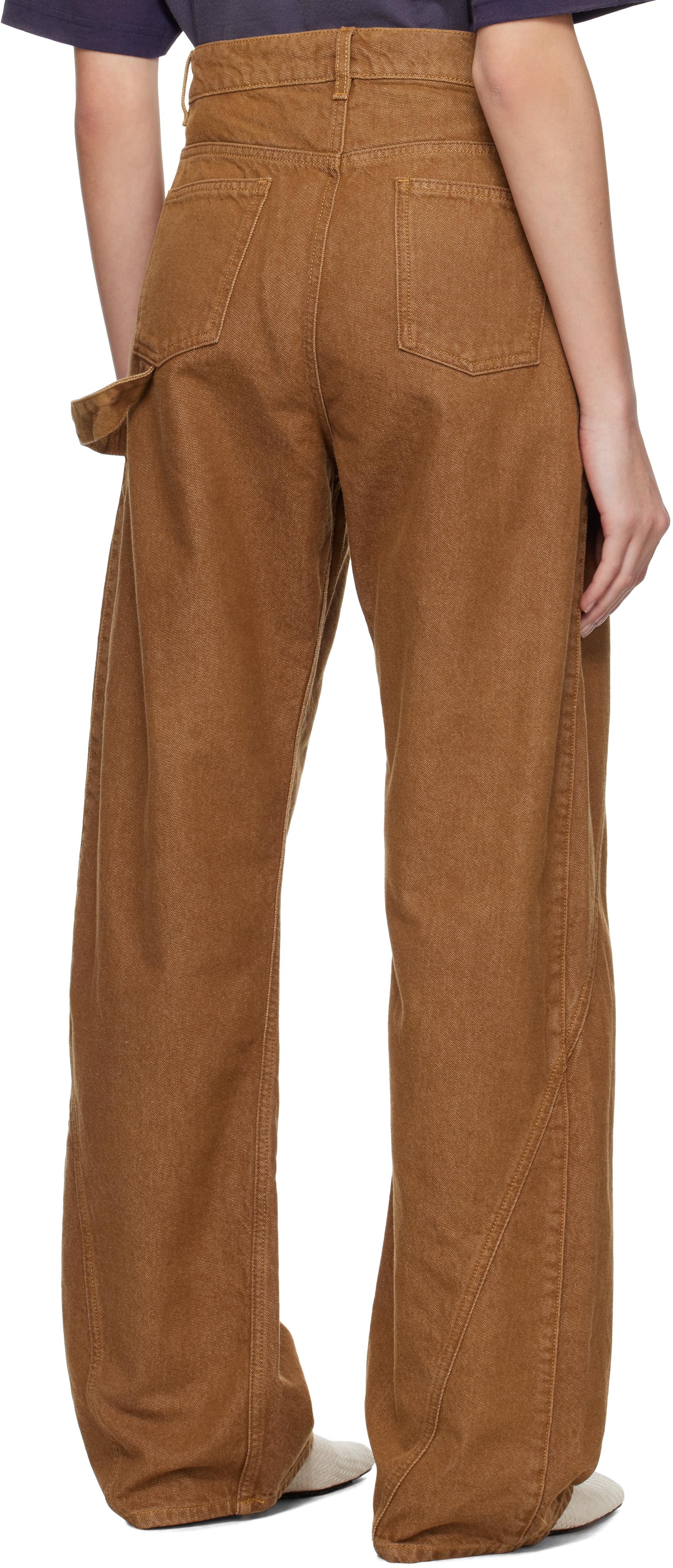 JW Anderson ブラウン Twisted Workwear ジーンズ ブラウン | Lyst