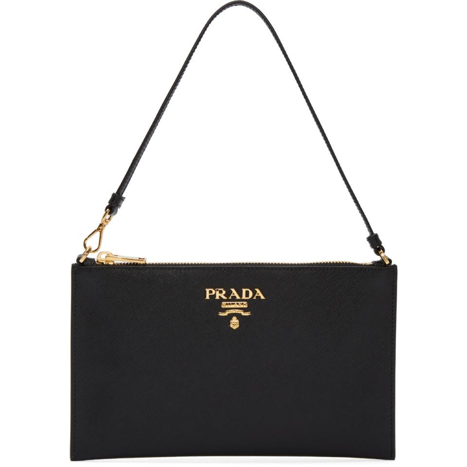 prada pouch black