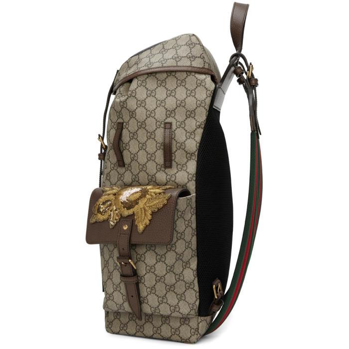 Gucci Beige Gg Supreme Donald Duck Backpack in Natural for Men | Lyst