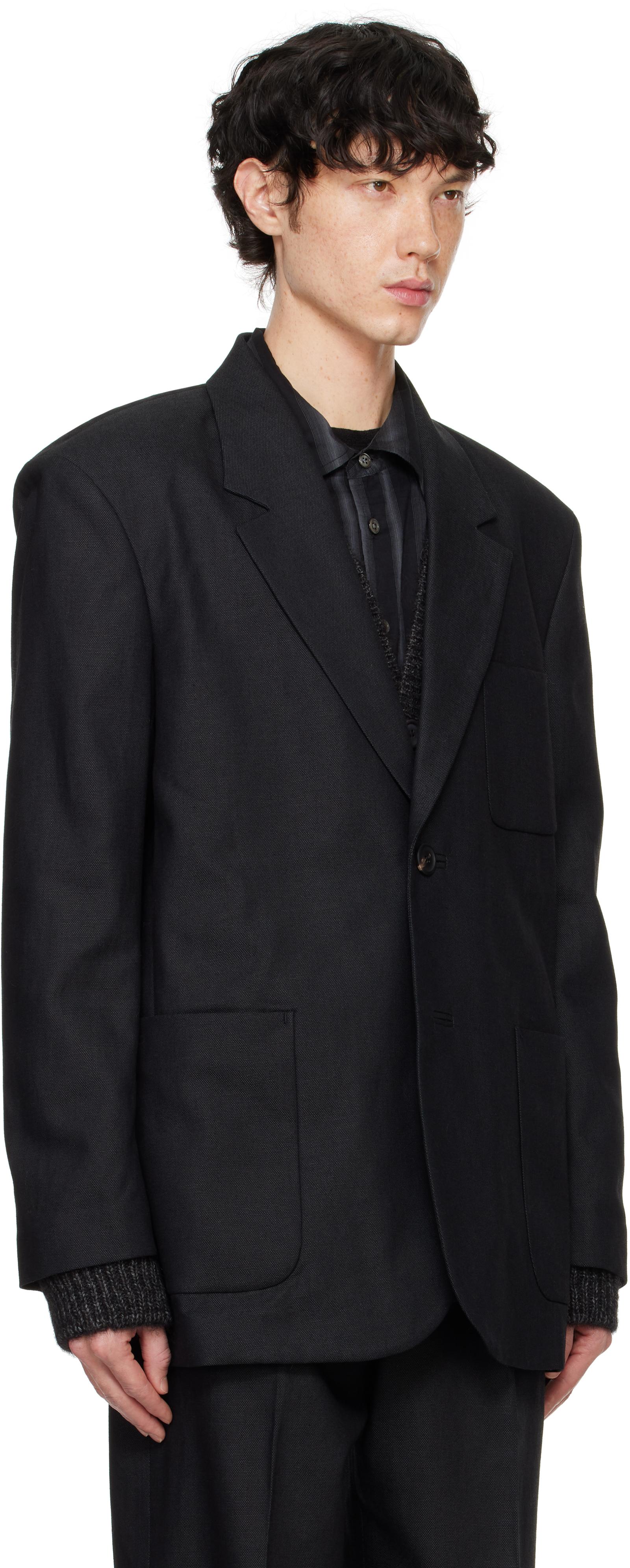 新品 OUR LEGACY 24AW EMBRACE BLAZER ブレザー Our Legacy - Embrace Blazer Draping Black Canvas