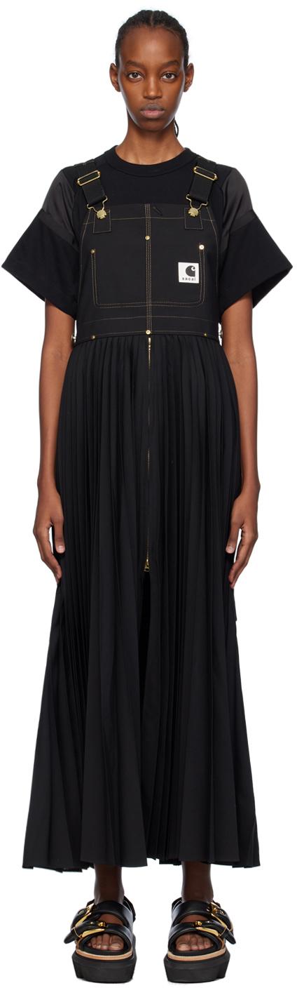 Sacai Carhartt Wipエディション マキシワンピース ブラック | Lyst