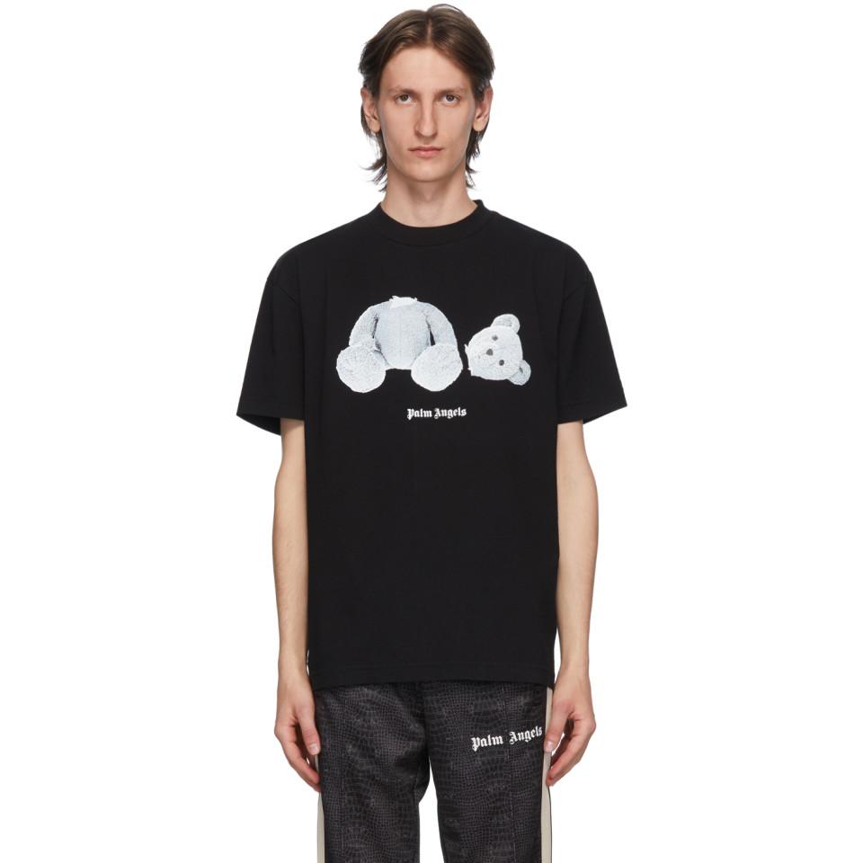 Palm Angels Cotton Black Ice Bear T-shirt for Men - Lyst