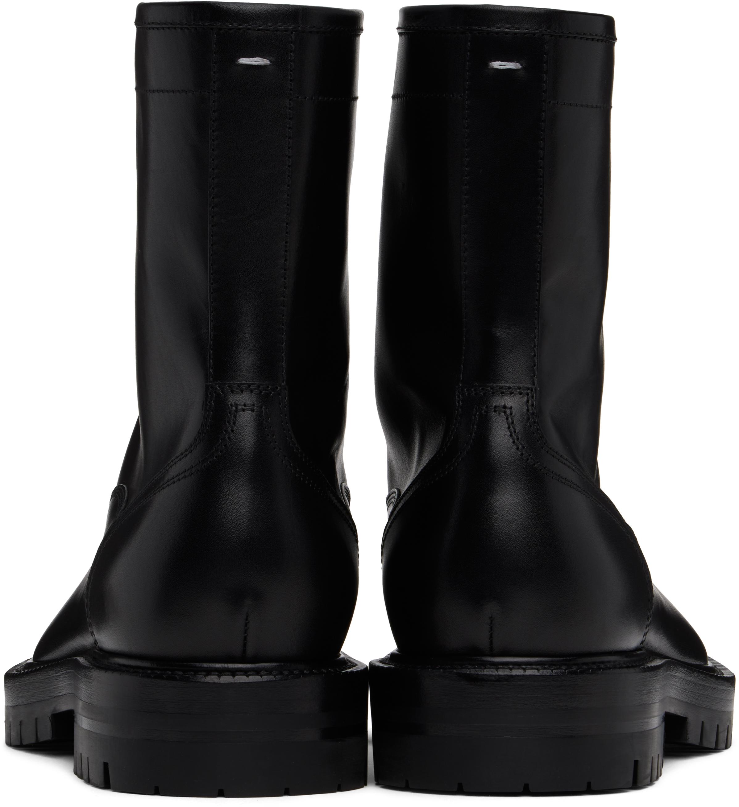 Maison Margiela Tabi County Combat High-top Boots in Black for Men 