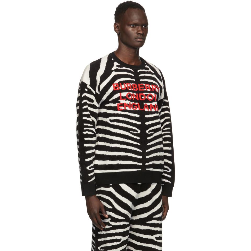 burberry zebra sweater