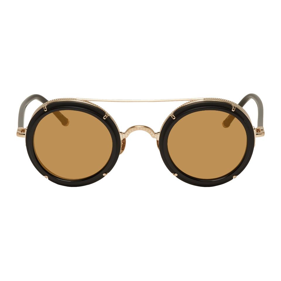 Matsuda Black And Gold M3080 Sunglasses for Men | Lyst