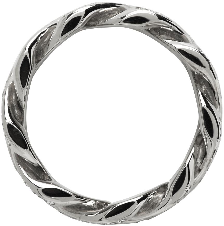 Textured Chain Ring - Silver – Feature