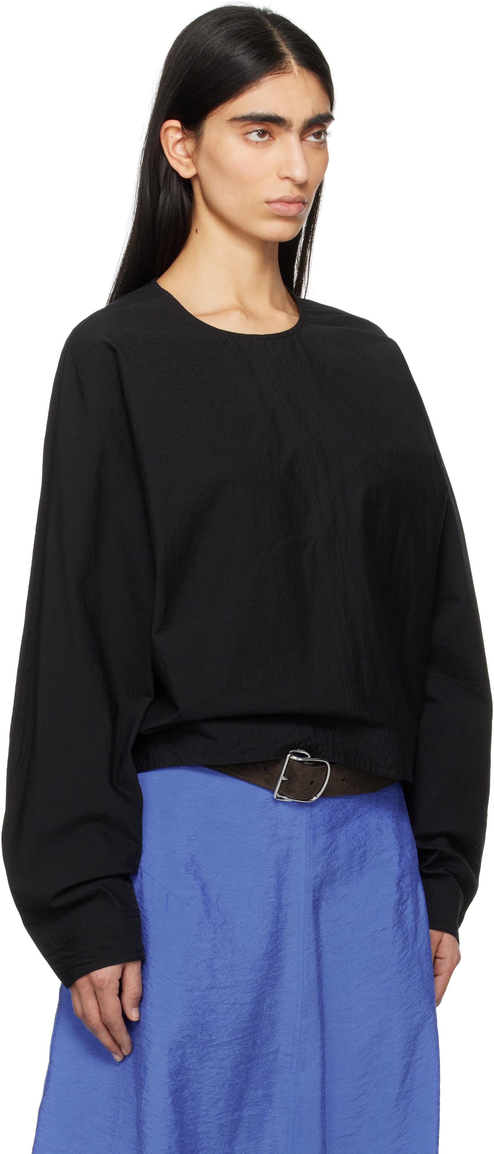 【関税込み】TOTEME ブラック Batwing トップス TOTEME Batwing Top in Black | Lyst