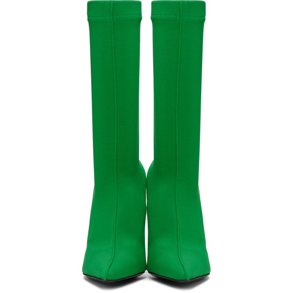 olive green sock boots
