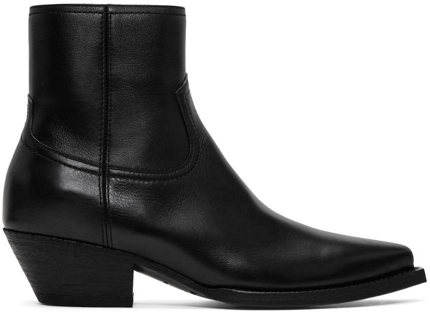 Saint Laurent Leather Lukas Zip Boots in Black for Men - Save 27 Saint Laurent Leather Lukas Zip Boots in Black for Men - Save 27