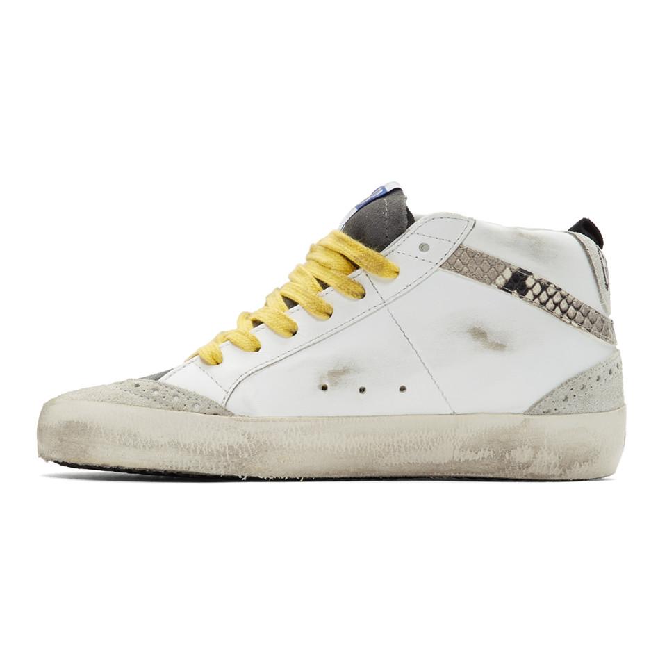 Golden goose mid star yellow sale laces