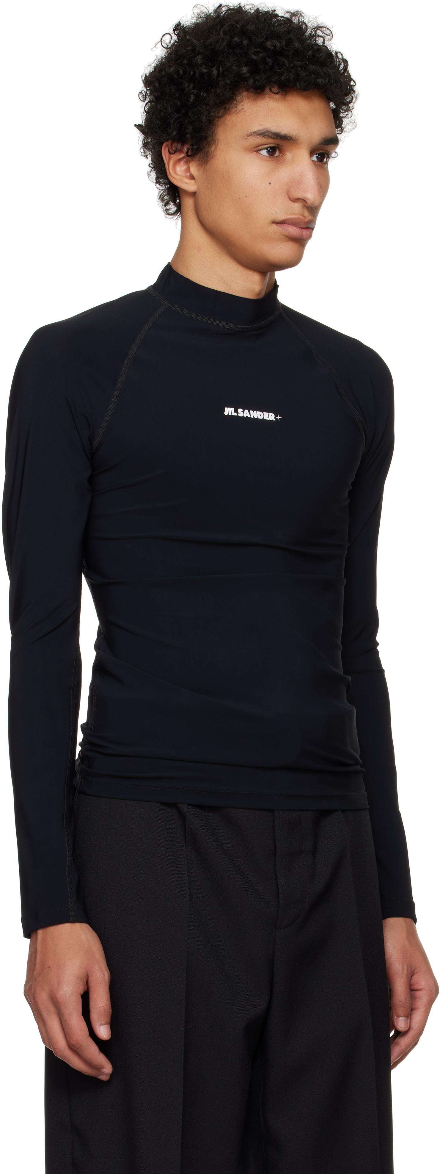Jil Sander Surf Long Sleeve T-Shirt in Black for Men | Lyst