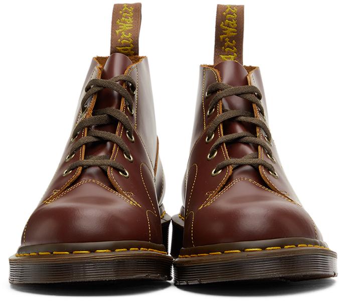 Dr. Martens Leather Burgundy Vintage Church Monkey Boots in Oxblood (Brown)  for Men - Lyst