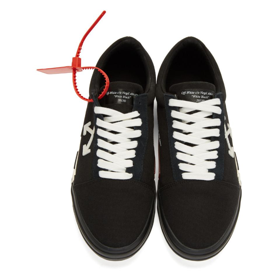 off white black vulc sneakers
