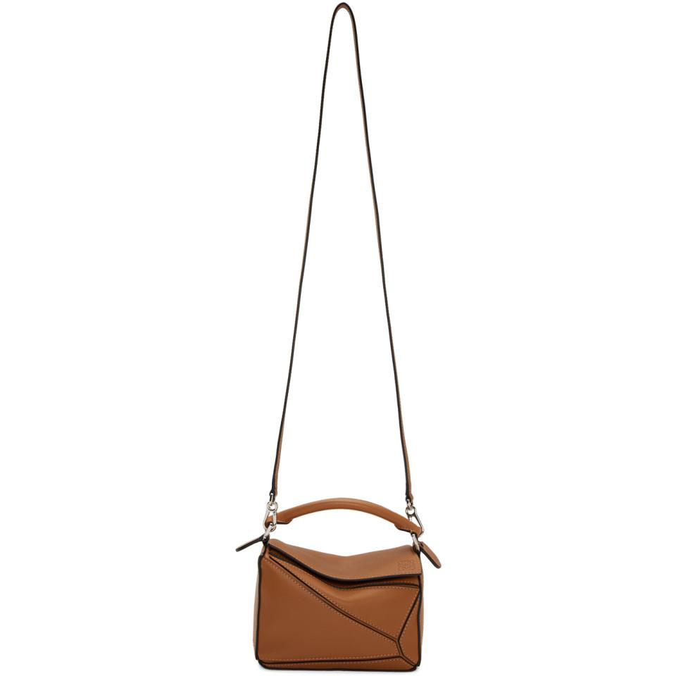 loewe mini puzzle tan