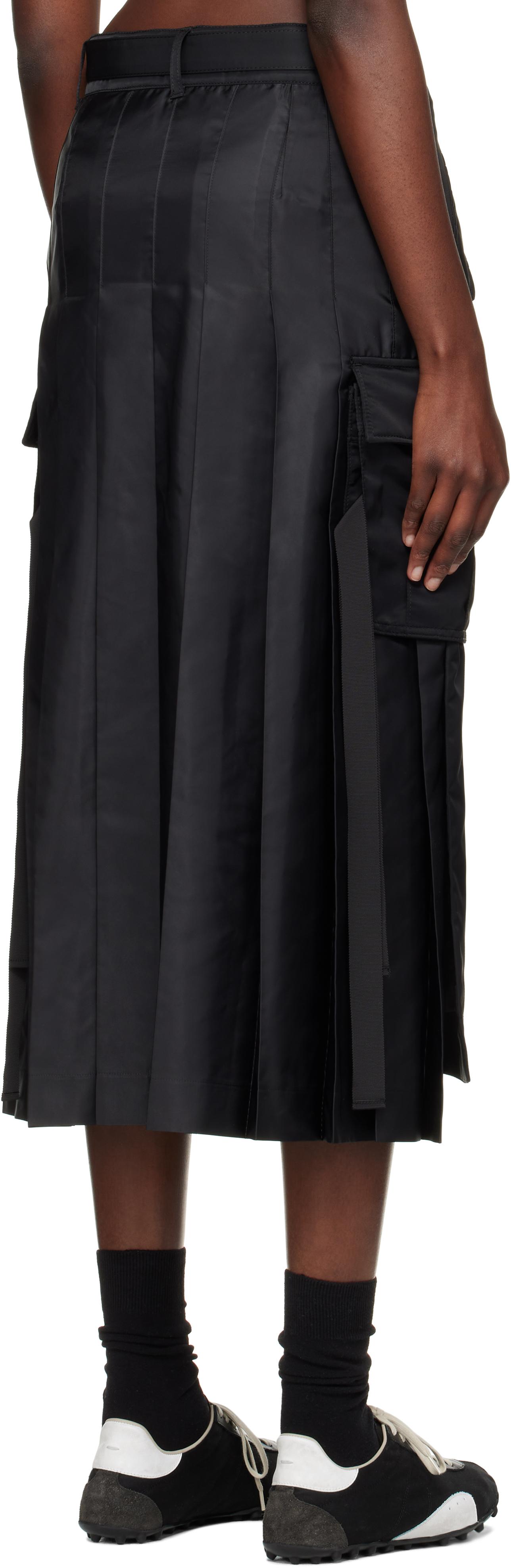 美品 23SS sacai サカイ Mini skirt with たおる asymmetrical hem  