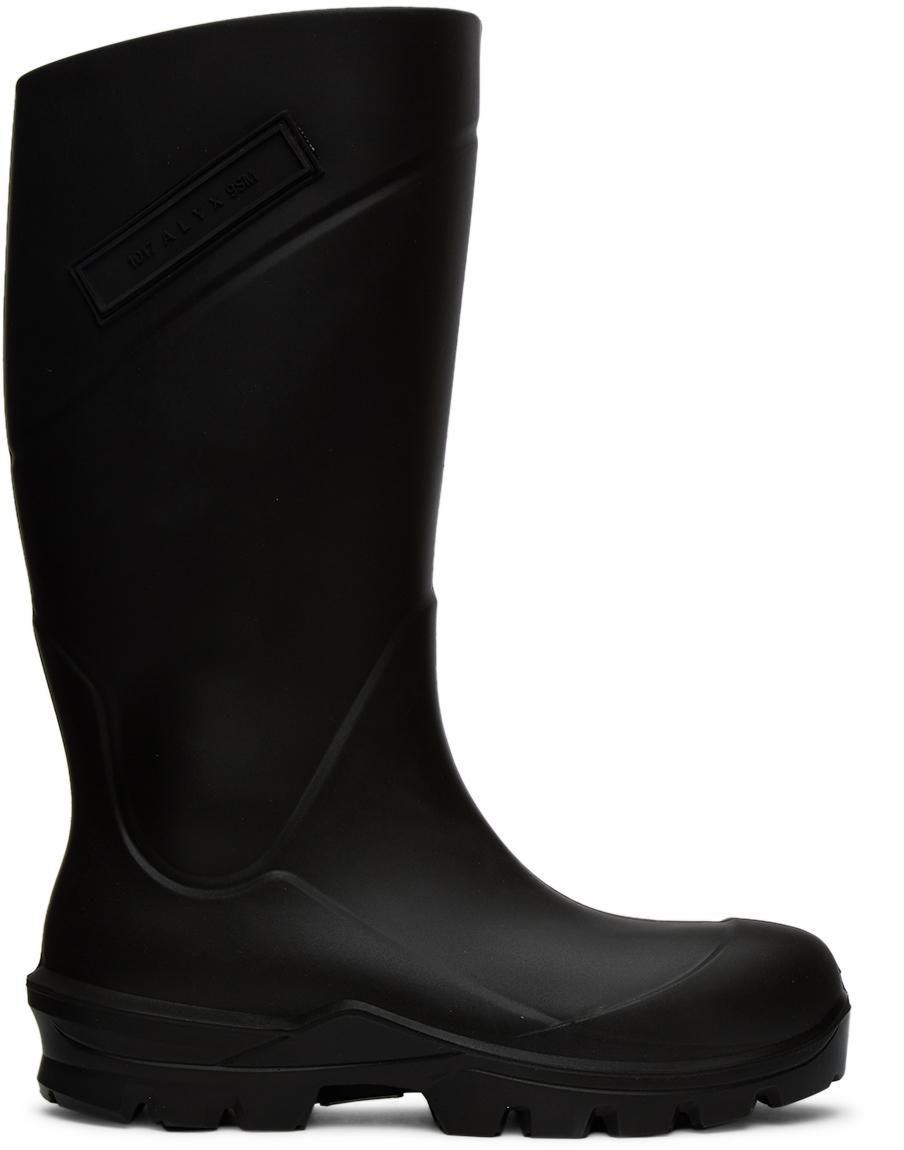 1017 ALYX 9SM Black Logo Rain Boots for Men | Lyst
