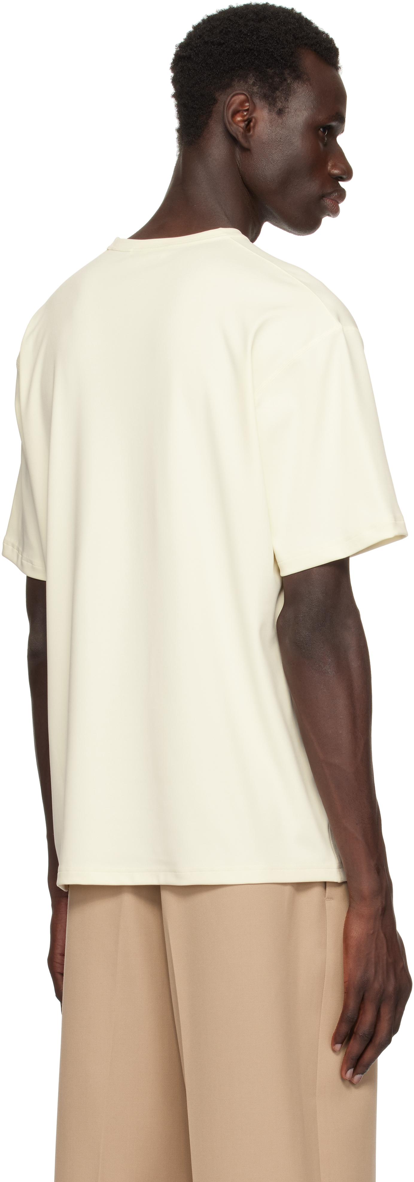 【セール価格！】JIL SANDER オフホワイト Rash Guard T メンズ Jil Sander オフホワイト Rash Guard Tシャツ ブラック