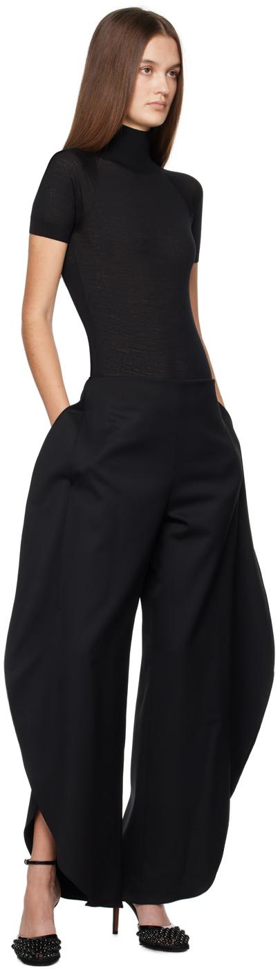 Alaïa Alaïa ラウンド トラウザーズ ブラック | Lyst