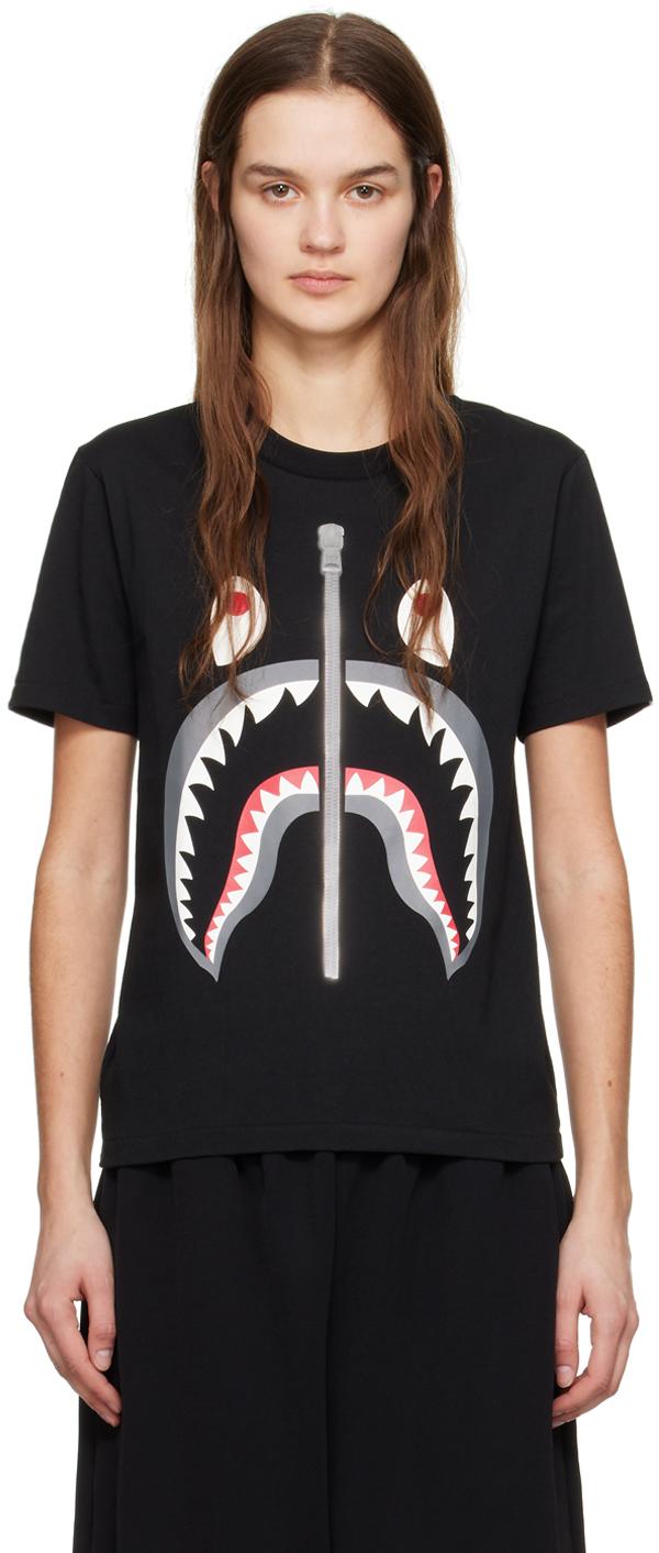 Bathing ape shark t shirt sale