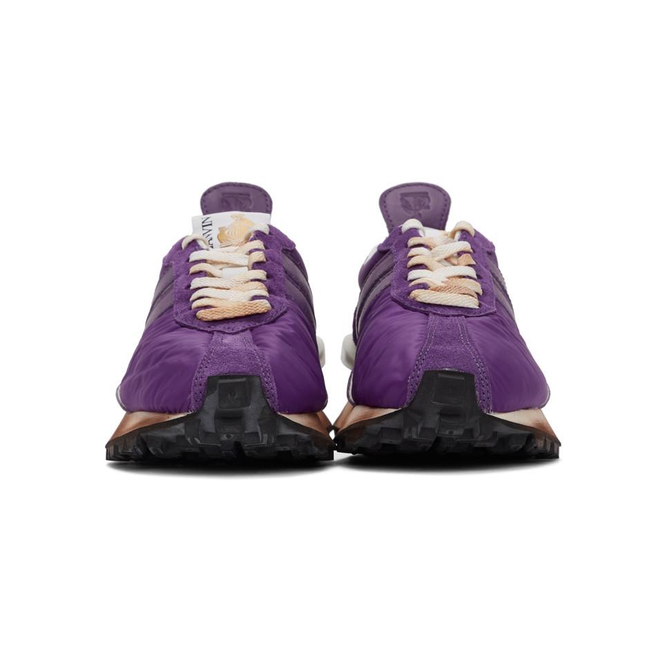 Lanvin Canvas Purple Bumper Sneakers for Men - Lyst
