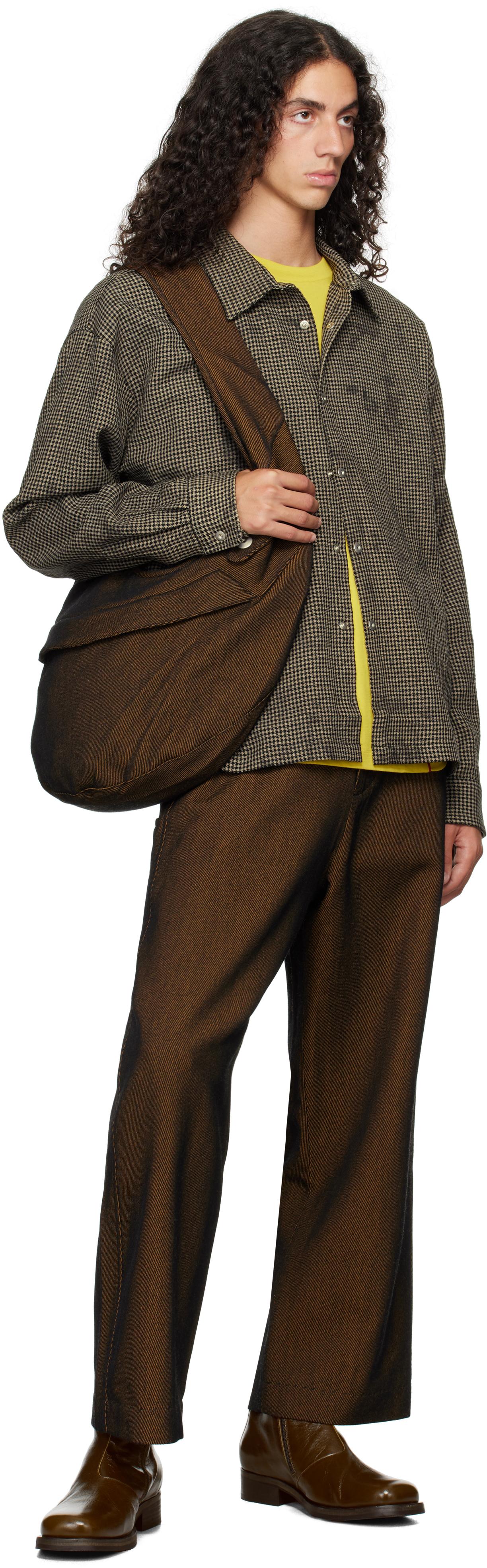 Omar Afridi Philip Shirt in Brown for Men | Lyst UK
