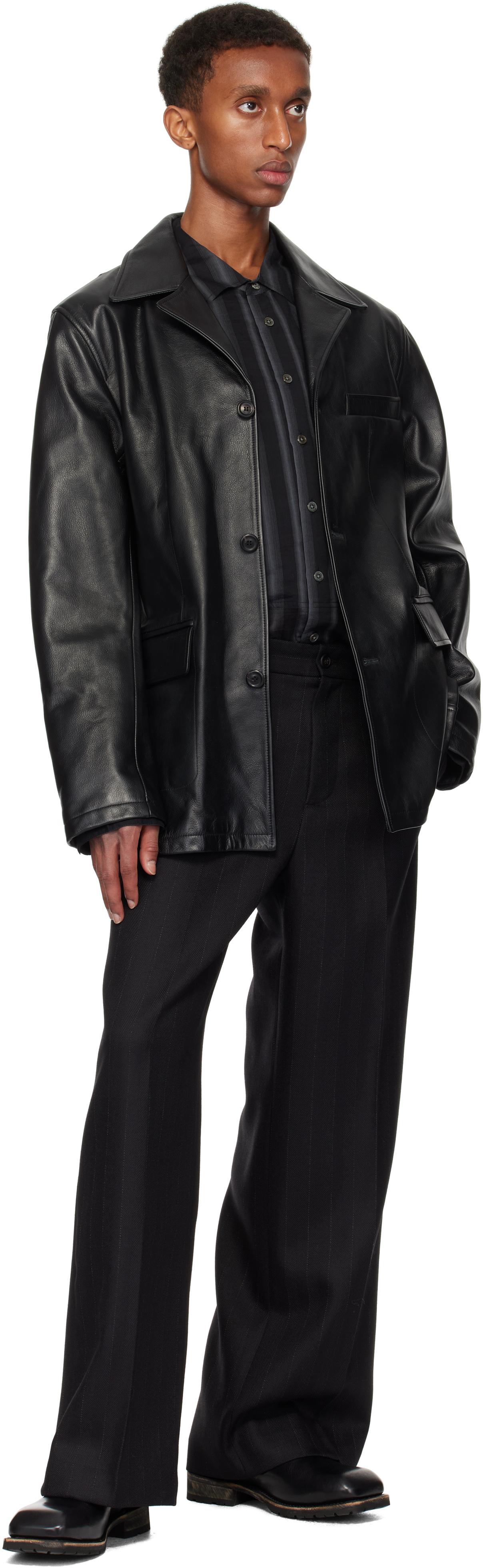 Our Legacy Alley Leather Jacket in Black for Men | Lyst UK
