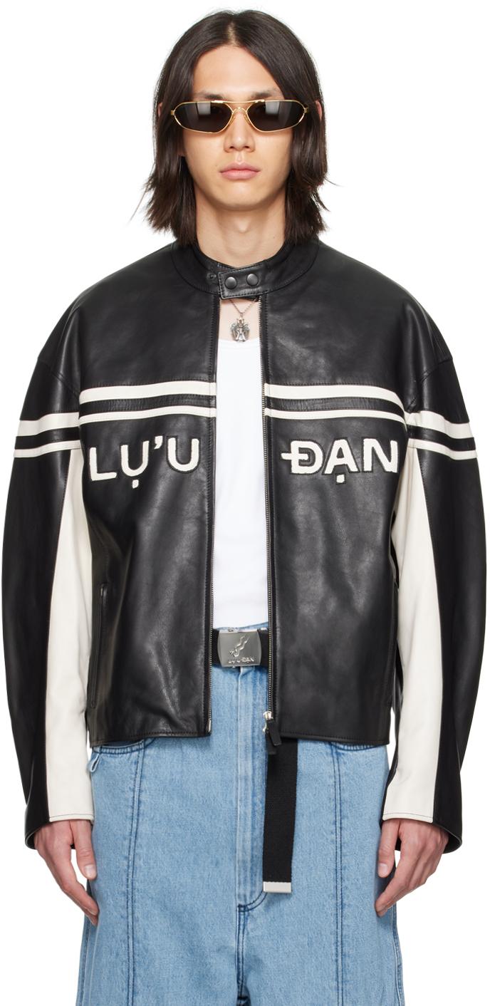 【関税込み】LU'U DAN ブラック Misfit レザージャケット LU'U DAN: ブラック Misfit レザージャケット | SSENSE 日本