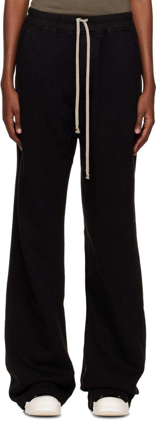 élégants et chinos Sarouels Pantalon de survêtement écourté Rick Owens en coloris Noir Femme Vêtements Pantalons décontractés 