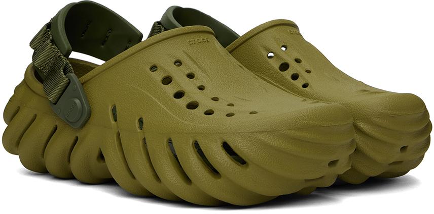Crocs™ Khaki Echo Clogs in Green for Men Lyst UK